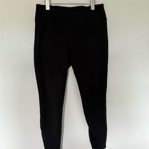 Athleta Black fleece lined Leggings
